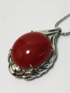 東京　質屋　買取【珊瑚ネックレス】かんてい局　亀有店　葛飾区　ブランド品・金・プラチナ・ダイヤ・宝石