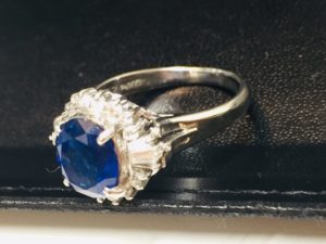 【東京 質屋 買取】貴金属 Pt900 ｻﾌｧｲｱ ﾘﾝｸﾞ 買取【葛飾区高価買取No１宣言！】