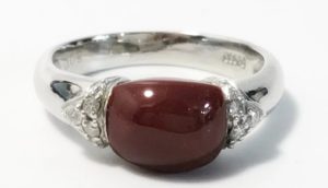 【販売】プラチナ900　サンゴ　リング　5.4ｇ　13号のご紹介です。【葛飾区 亀有 ブランド】