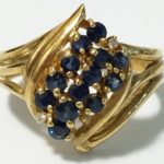 【販売】K18YG サファイア　リング　11号　のご紹介です。【葛飾区 亀有 ブランド】