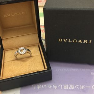 【買取】ブルガリブルガリの　パヴェダイヤリングをお買取り！【かんてい局亀有店】葛飾区・足立区・江戸川区・松戸市