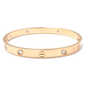 【質】Cartier カルティエ　ラブブレス（ハーフダイヤ） をお預かり致しました！【かんてい局亀有店】葛飾区・足立区・江戸川区・荒川区・松戸市・八潮市