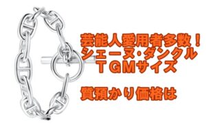 【質】エルメス　芸能人愛用者多数！シェーヌ・ダンクルブレスレットTGMサイズ　質預かり価格は【かんてい局亀有店】葛飾区・足立区・江戸川区・荒川区・墨田区・松戸市・八潮市・横浜市