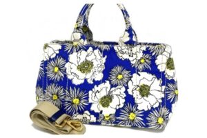 【買取】プラダの人気ハンドバッグ・カナパMMを高価買取！爽やかな花柄がキュートなアイテム【かんてい局亀有店】葛飾区・足立区・江戸川区・荒川区・墨田区・松戸市・市川市・船橋市・八潮市・横浜市