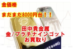 【買取】田中貴金属　金/プラチナインゴットをお買取り致しましたPawnShop【かんてい局亀有店】