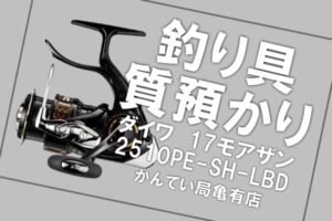 【質】ダイワのリールを質預かり！釣り具でも高額融資が可能です☆【質屋かんてい局亀有店】