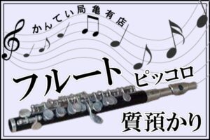 【質】こんなのもあるの！？フルートの質預かりもやってます♪【かんてい局亀有店】