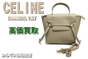 【販売】洗練されたミニマムなCELINEのナノベルトバッグ 189003ZVA.18LTを販売致しました！！